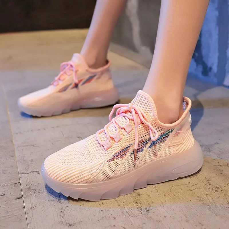 

2023 New Fashion Women's Platform Sport Shoes Comfortable Breathable Outdoor Running Sneakers Lightweight Casual Tennis Shoes