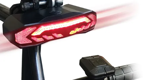 Новый USB Перезаряжаемые велосипед задний светодиодный светильник Беспроводной дистанционного Управление горный велосипед хвост светильник сигнала поворота Предупреждение светильник