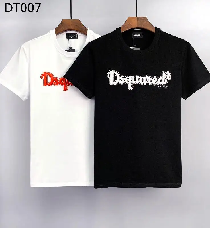

2023 New Dsquared2 Women/Men's Embroidery Letter Printing Stylish Cotton Summer Top T Shirts Couple Outfit DT007#