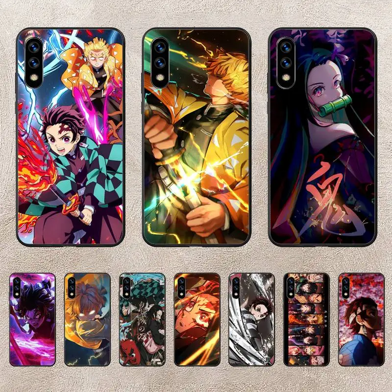 

Anime Demon Slayer Kamado Nezuko Girl Phone Case For Huawei P10 P20 P30 P50 Lite Pro P Smart Plus Cove Fundas