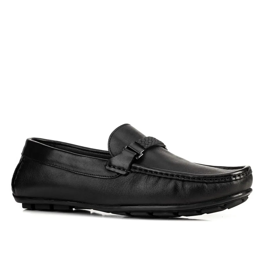 

Genuine leather black men Loafer