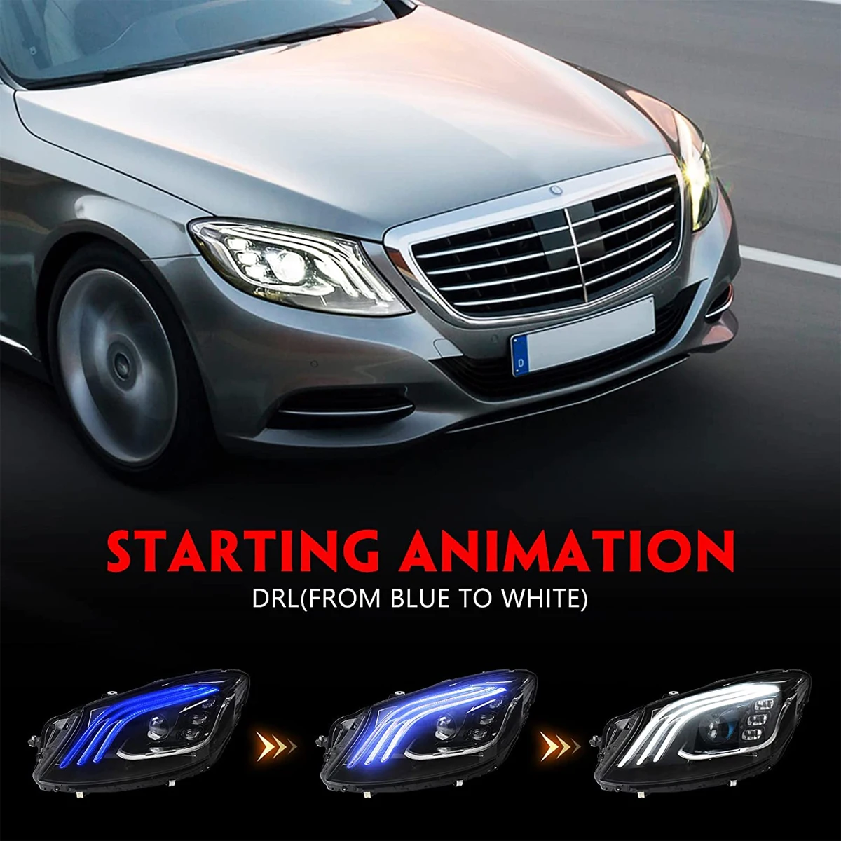 Лампы для передних фар Mercedes Benz S-Class S Class W222 2018 2019 2020