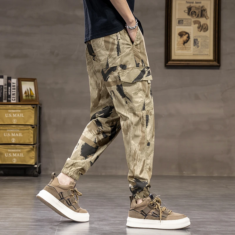 Дышащие и быстросохнущие мужские летние повседневные брюки Lyocell