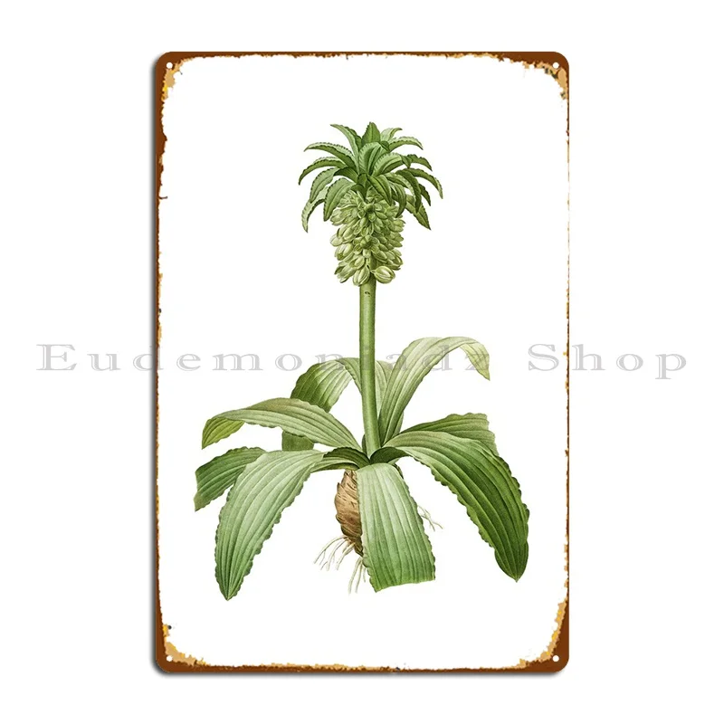 

Винтажный Eucomis Regia металлический налет индивидуальный Декор стены клуба паба Настенная роспись оловянный знак плакат