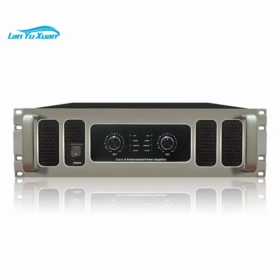 Big Power Circuit Switch Class H 2 Channel 1200 Watts Professional Power Amplifier For Subwoofer