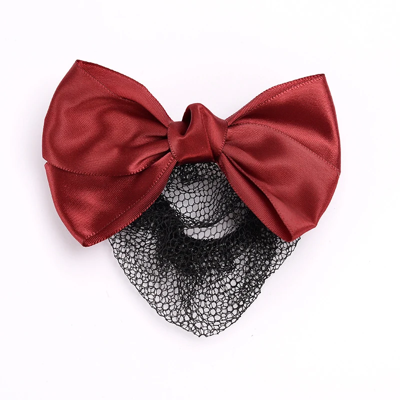 Новые модные женские заколки для волос с бантом в пучок сетка снуд Женские