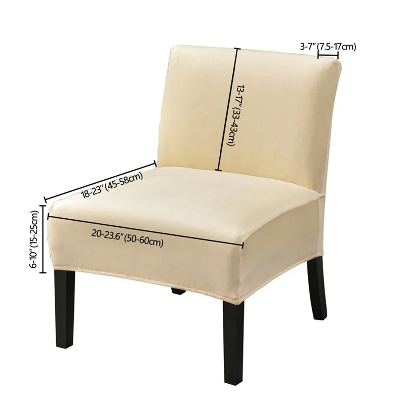 Бархатный Чехол для стула без подлокотников однотонный чехол одного дивана