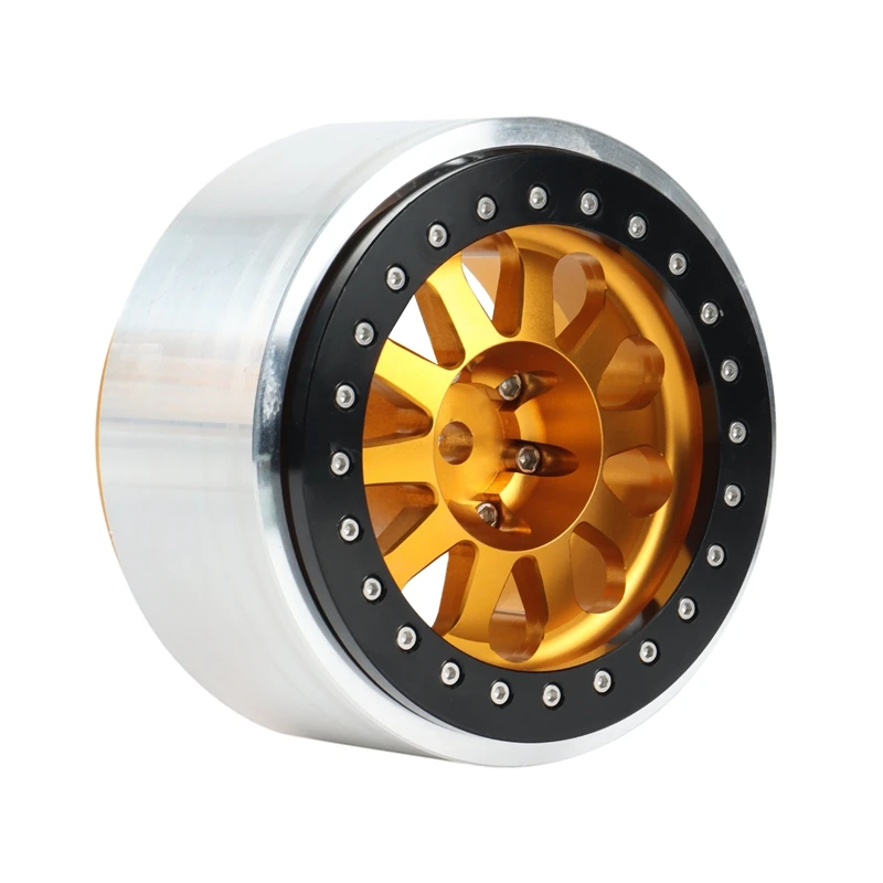 4PCS Aluminum Alloy 2.9 Inch Beadlock Wheel Rim Wheel Hub For 1/6 RC Crawler Car Axial SCX6 AXI05000 JEEP Parts enlarge