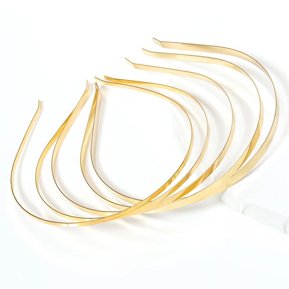 Модные 5 шт. металлические ленты для волос пустая основа женщин свадебный