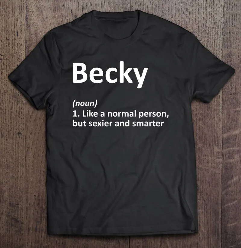 

Мужская Винтажная Футболка Becky HD с персонализированным именем, забавный подарок на день рождения