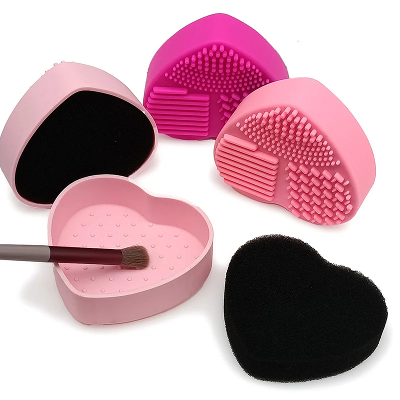 

Makeup Brush Cleaner Tool Brush Washing Brushes Mat Foundation Silicone Eyeshadow Makeup Brushes Pad Scrubber Board Brushes