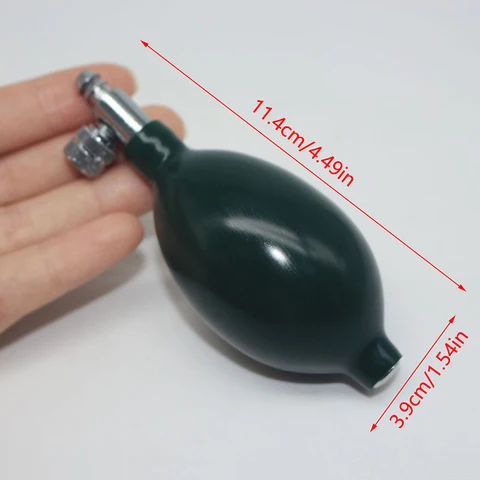 Темно-зеленая лампа накачивания, воздушный насос для сфигмоманометра, монитор артериального давления, ручной аксессуар для здравоохранения, шариковые металлические клапаны