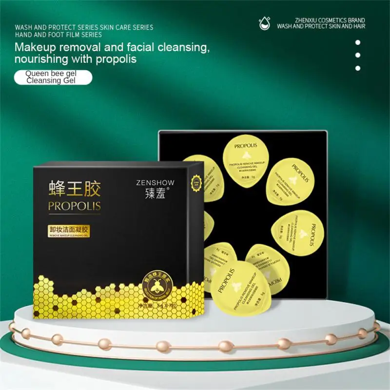 

5pcs Gentle Makeup Remover Cleansing Gel Plant Makeup Remover Cleansing Oil Control Mild Makeup Remover Deep Cleansing Tools