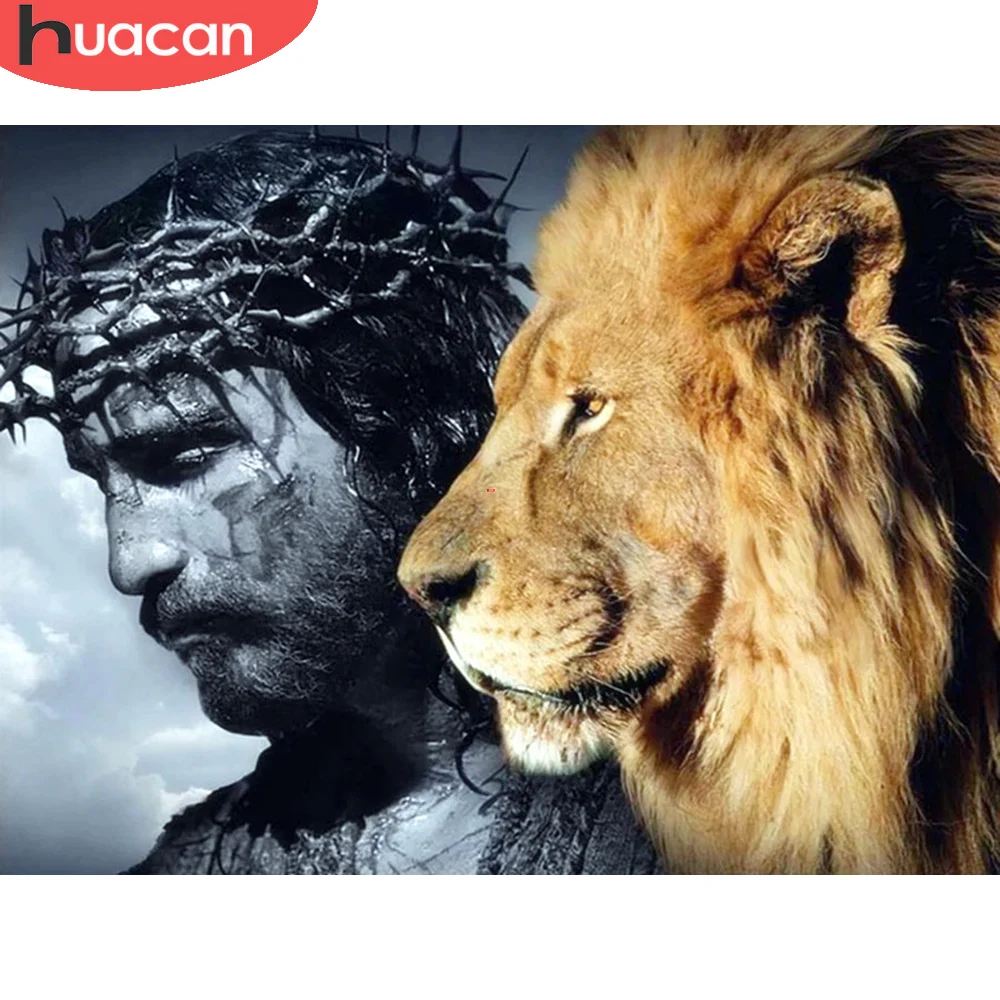 

HUACAN 5D Бриллиантовая вышивка искусственными животными своими руками