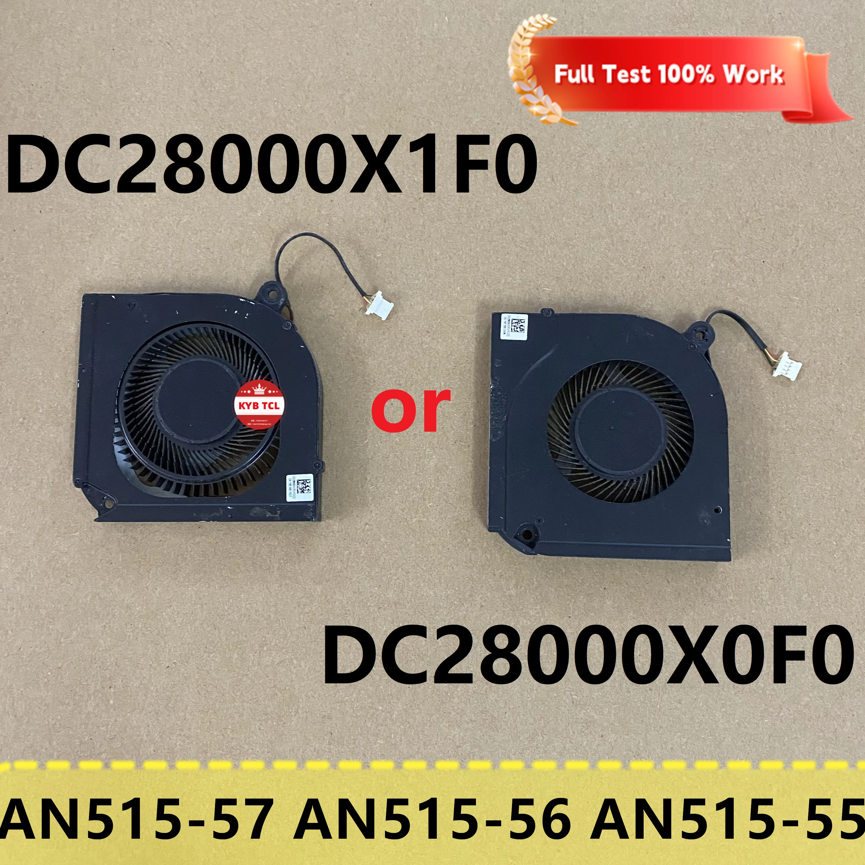 Фото DC28000QDF0 DC28000X0F0 DC28000QEF0 Вентилятор охлаждения GPU/CPU для ноутбуков Acer Nitro 5 AN517-41 AN517-52 AN517-54 AN515-44 №1