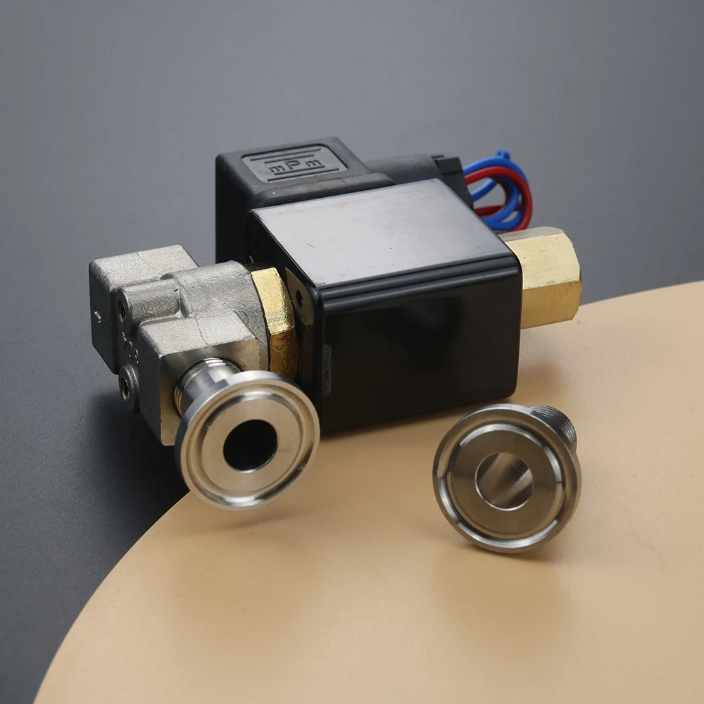 1/4" Normally Open SS 304 Stainless Steel Solenoid Valve 2 Way Oil Acid Pipe Fitting Tube DSJ-M YDF-LOK LOK AC220V DC12V |