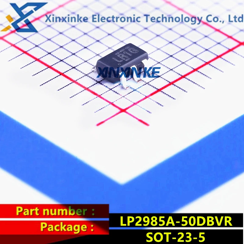 

LP2985A-50DBVR SOT-23-5 Mark:LR1G LDO Voltage Regulators Sgl Output 150mA Fixed(5.0V) Lo Quies Brand New Original