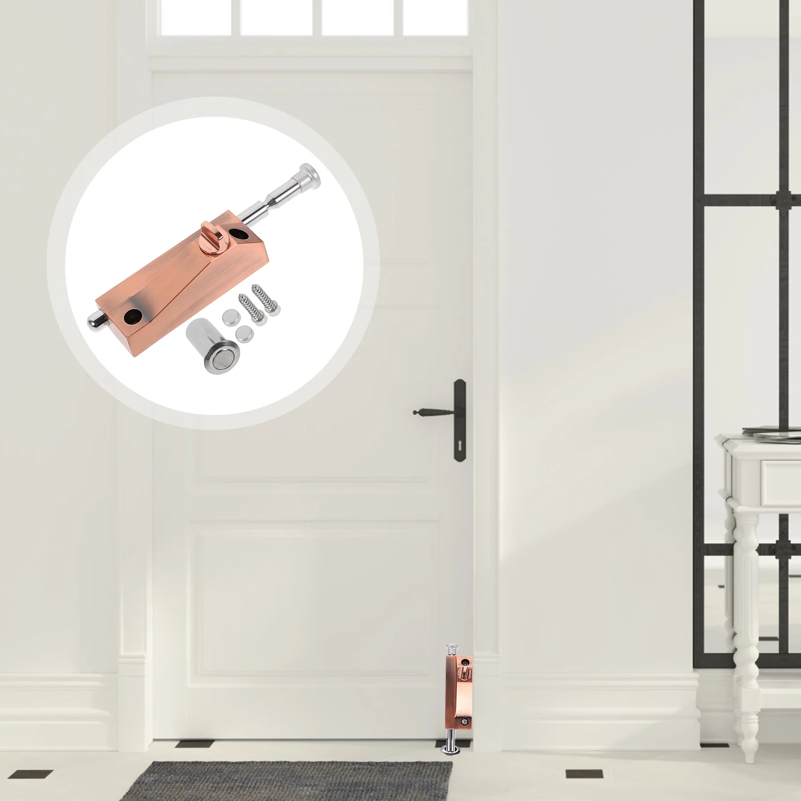 

Pin Door Bolt Automatic Rotating Door Lock Bolt With Button
