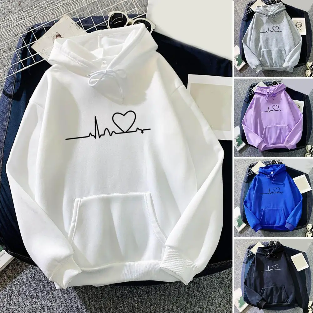 

Women's Casual Hoodies Autumn Winter New Tricolor Colorblock Letter Print Round Neck Long Sleeve Femininas Pullover Sweater