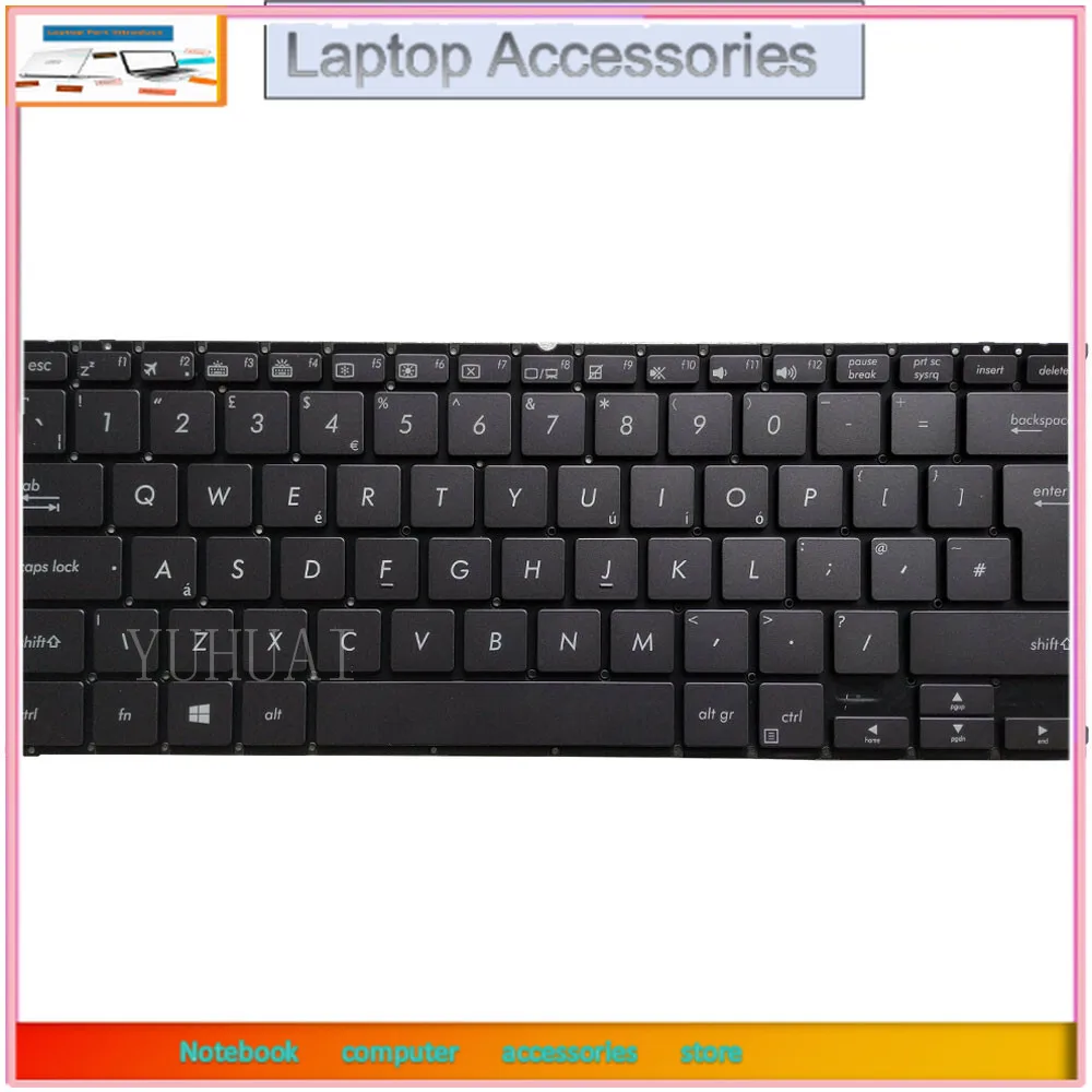 Фото НОВАЯ британская клавиатура для ASUS UX370U UX370UA UX370UAR UX370UAF Q325U Q325UA с подсветкой №2