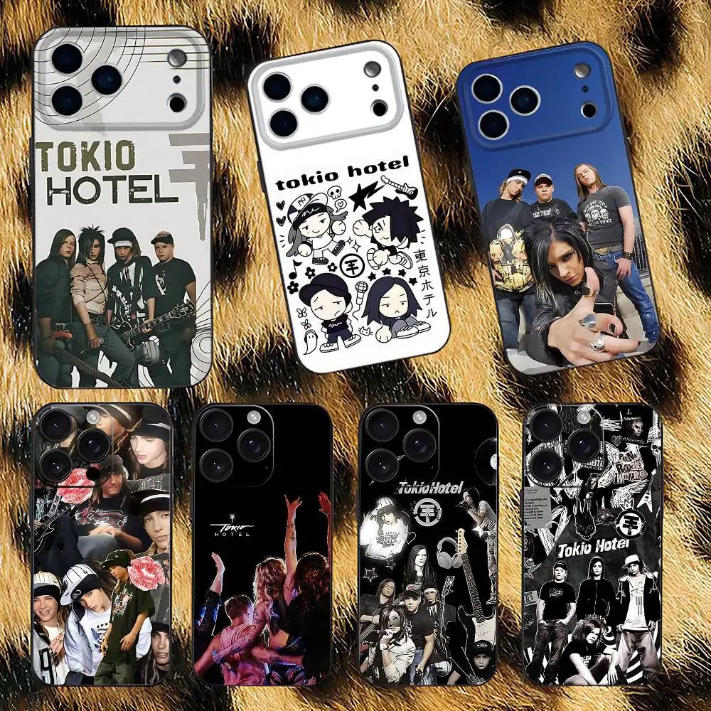 Фото Черный чехол Tom Bill Kaulitz T-Tokio Hotels для iPhone 17, 13, 14, 15, 11, 16, 12 Pro Max Pro Max Plus E Air Mini, чехол для телефона №1