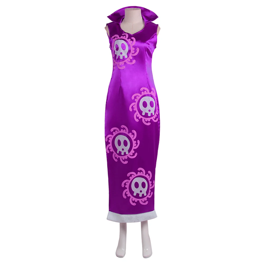 

Anime One Piece Boa Hancock Cosplay Costume Dress Outfits Halloween Carnival Suit