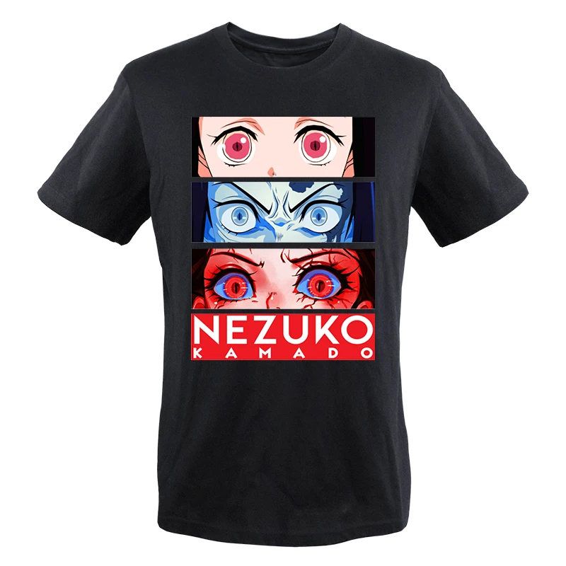 

2023 Hot Anime Mens Tshirts Demon Slayer Women Tanjirou Mangas Kimetsu Graphic T-Shirt New O-neck Camisetas Fashion Camisetas