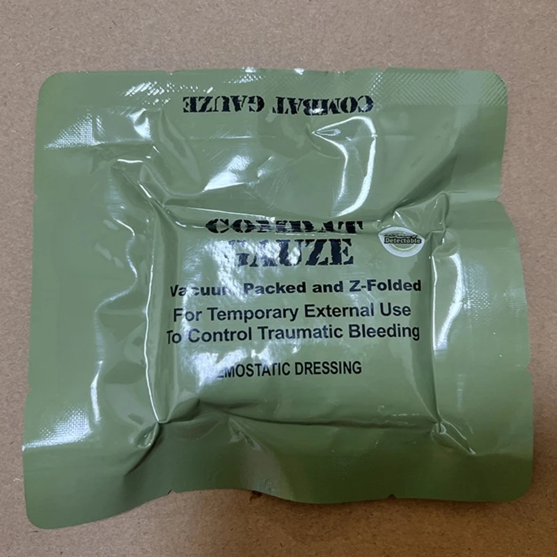 Быстро свертывающаяся боевая марля Гибкая кровоостанавливающая Марля для