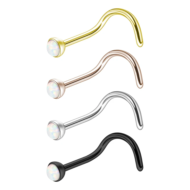 Женское кольцо в виде ноздрей из нержавеющей стали 1 шт.