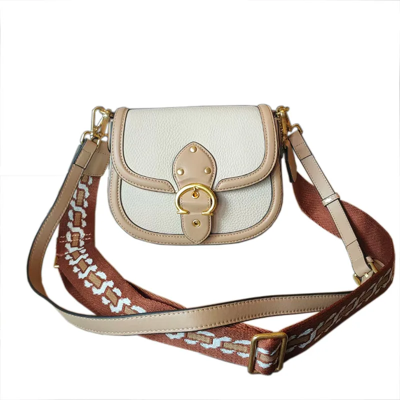 2022 Leather Women's Bag Europe and The United States Fashion Retro Saddle Bag Cowhide One-shoulder Messenger Royal Women's Bags