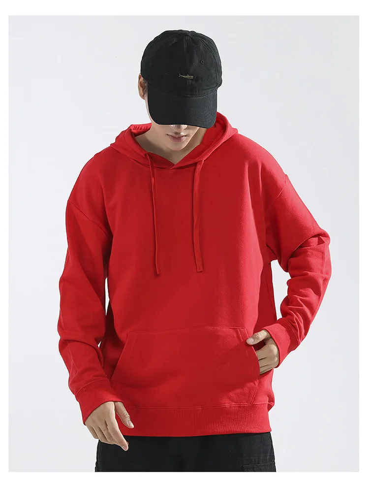 

2022 Winter Men's Sports Solid Hoodie