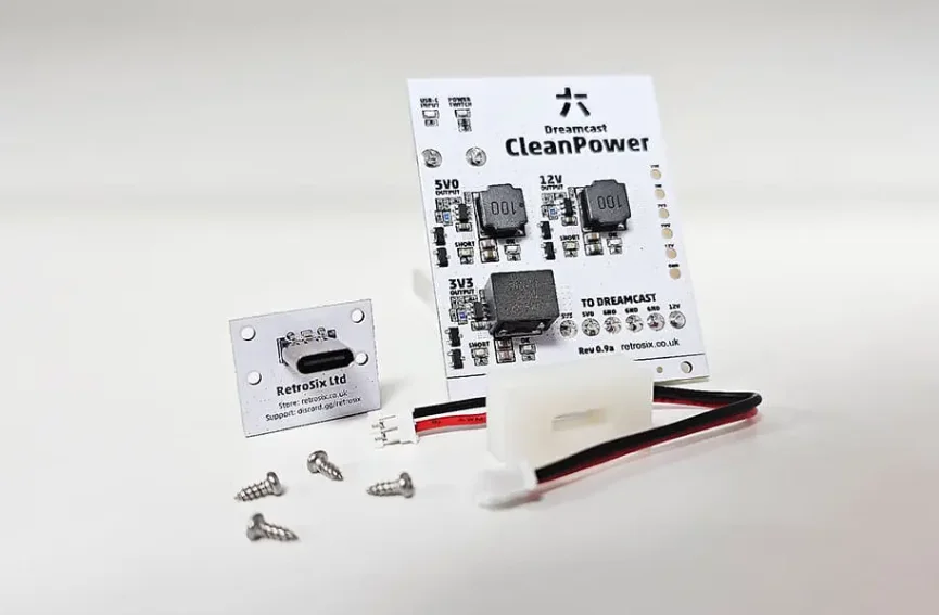 

Dreamcast CleanPower Retro DC Game Console Modified Accessory Original power supply changed to type c interface