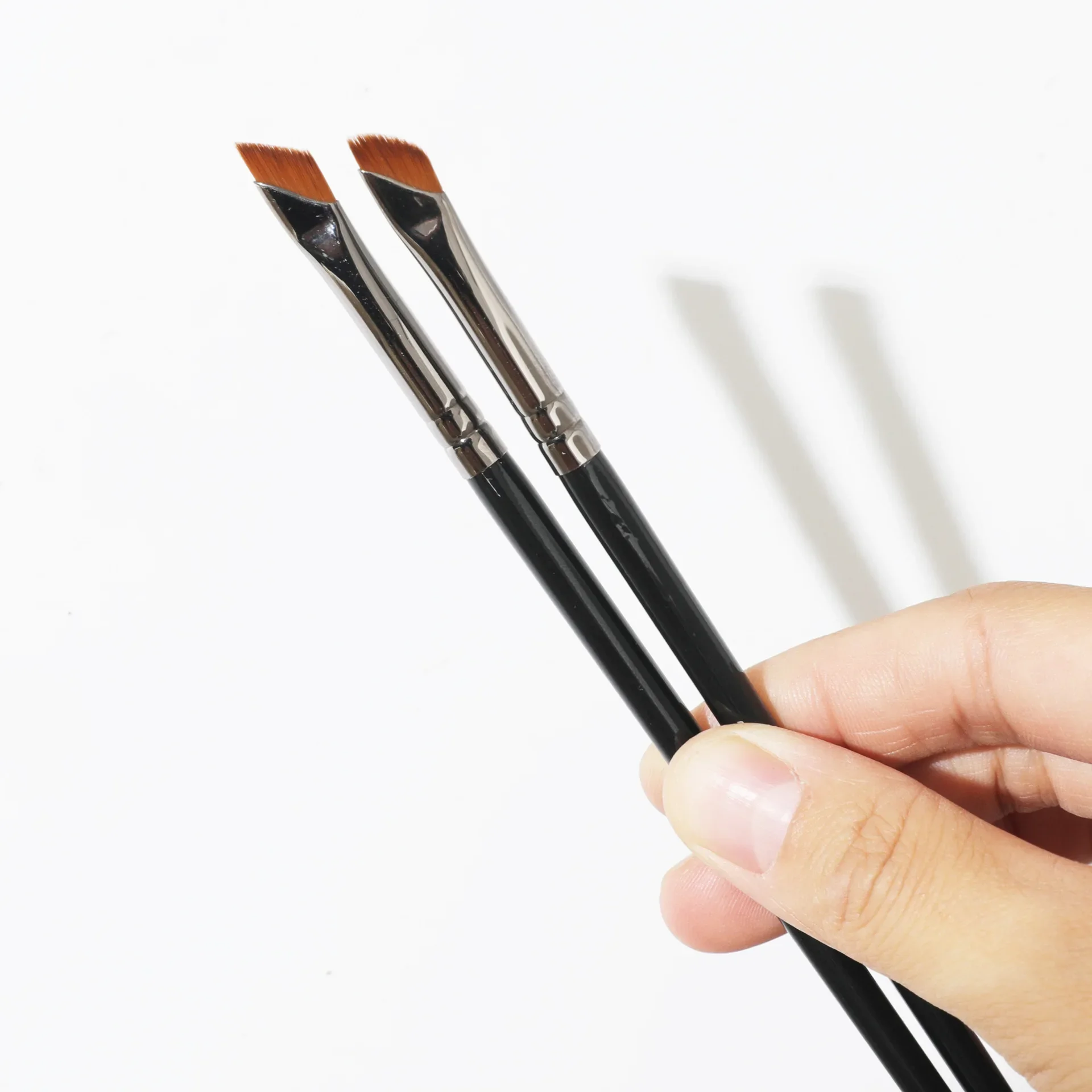 1 шт. кисть для подводки глаз с серповидным лезвием тени век носа профиля Кисть