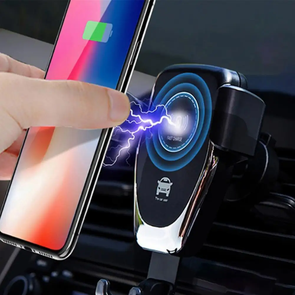 

Q12 Car Phone Charger Holder Quick Charging Steady Universal Ball Air Vent Wireless QI Phone Charger Navigation Stand for Samsun