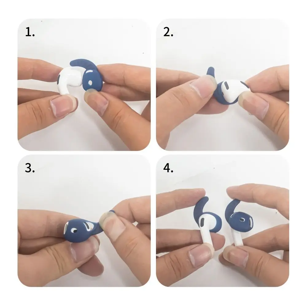 Силиконовые насадки с крючками и крыльями для наушников AirPods 4
