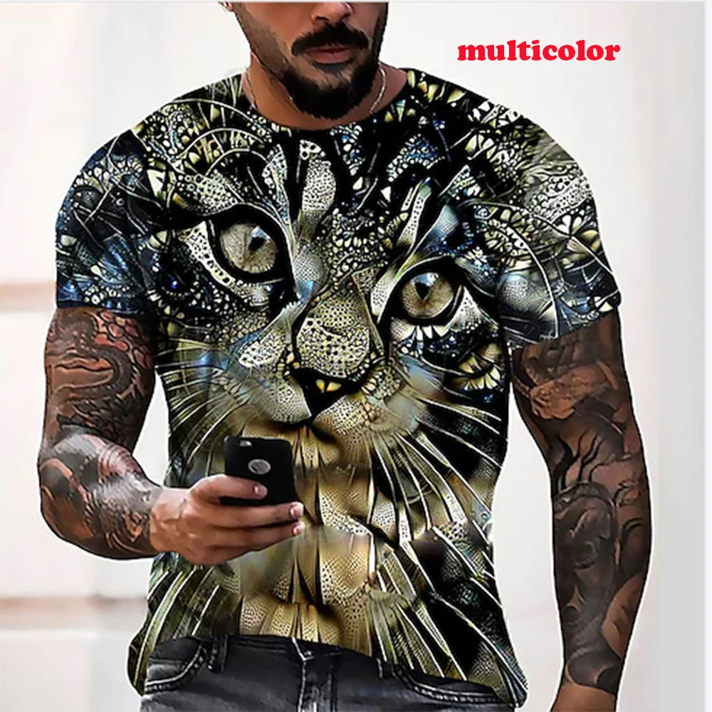 

Fashion Men/Women T-shirt 3d Print Fire Tiger Designed Summer T Shirt Animal Short Sleeve Tops Round Neck Tees