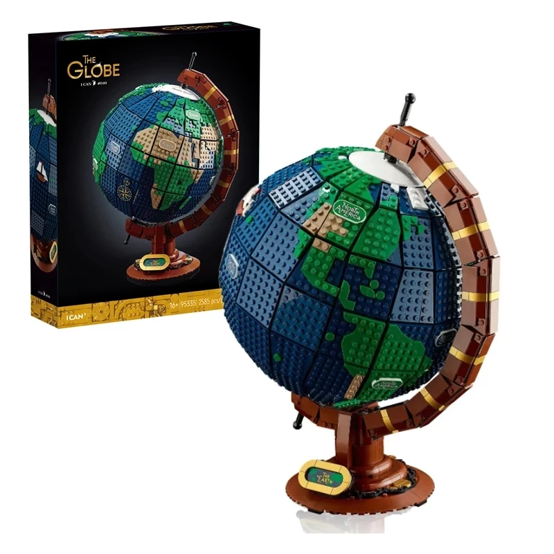 

Ideas Expert The Globe 2585PCS Compatible 21332 Ideas Globe Map Model Building Blocks Bricks Technical MOC Bricks Toys for kids