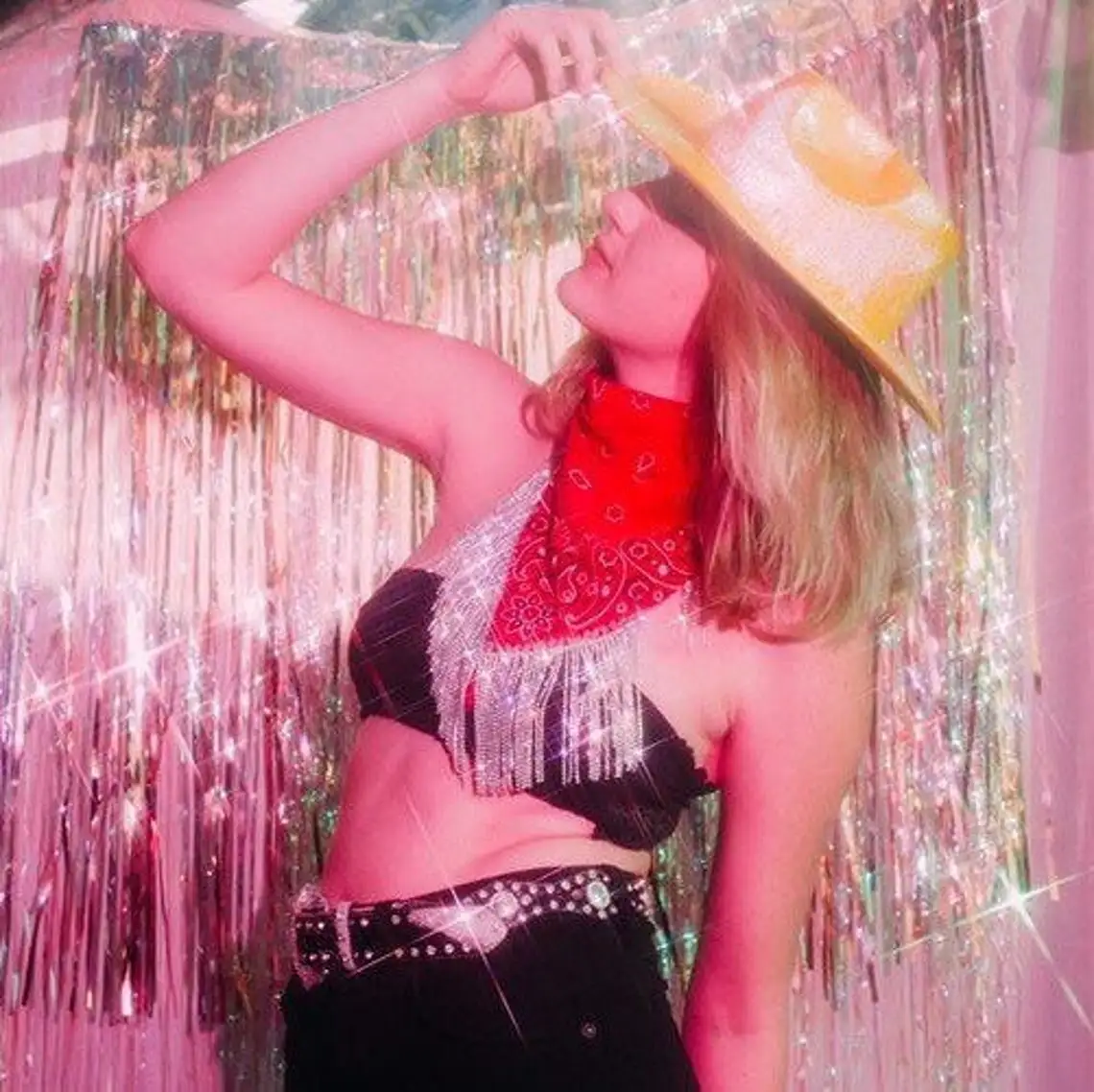 Бандана Стразы с бахромой для женщин девичник украшенный треугольный шарф