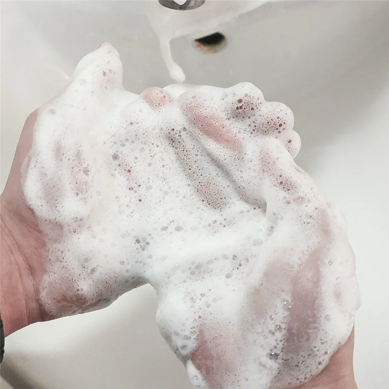 Сетка для мыла для лица и тела, 20 штук, с кулисной застежкой для пены, бытовые средства для уборки.