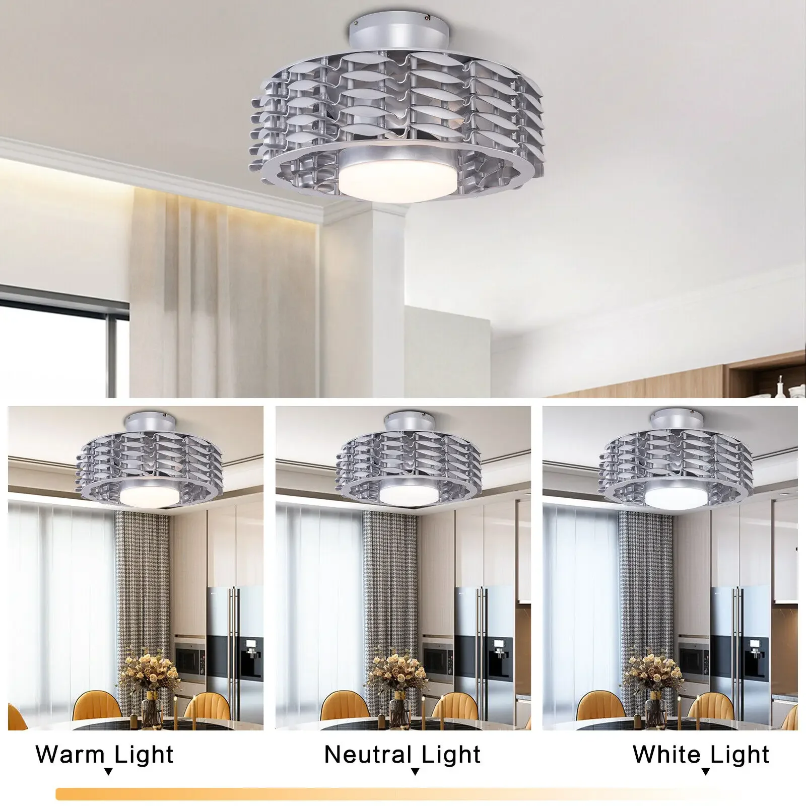 22-дюймовый безлопастной потолочный вентилятор с подсветкой и дистанционным