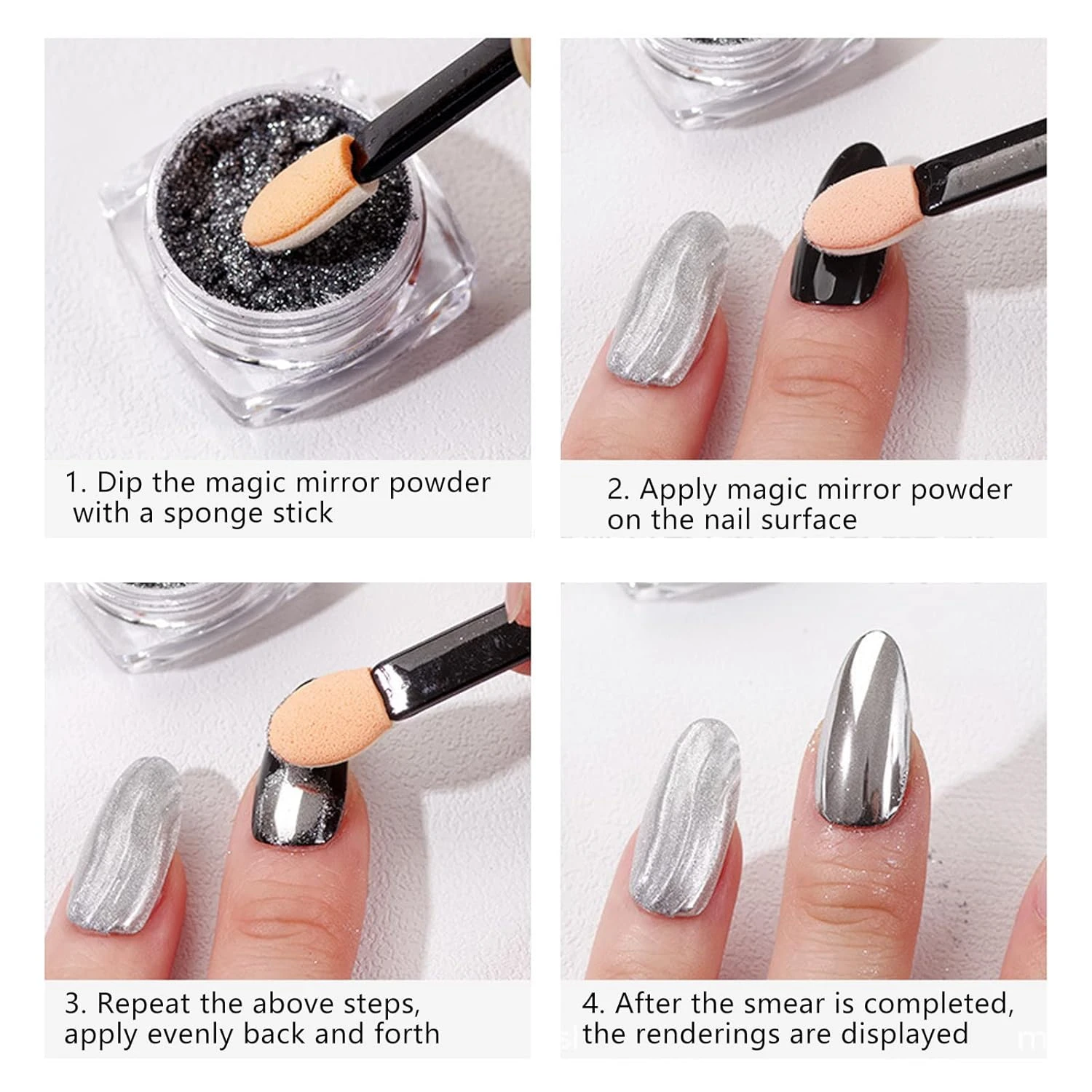 Двуглавый и портативный этот набор из 100% губчатых кистей для ногтей теней