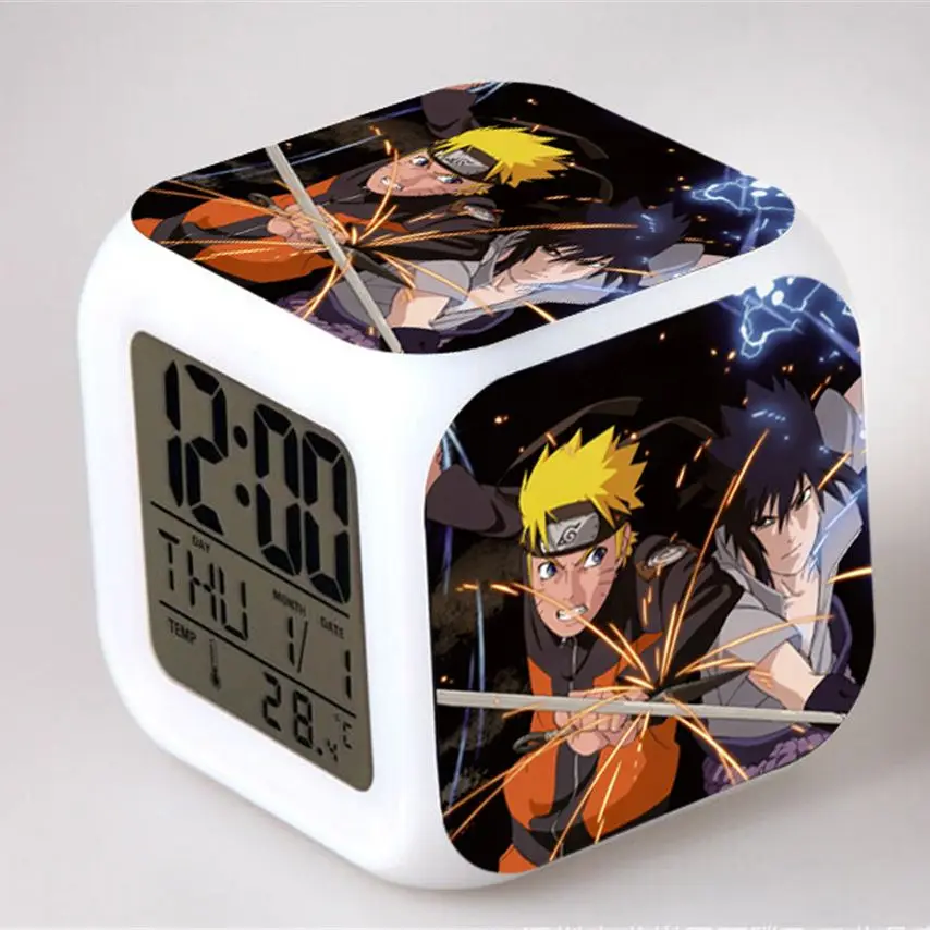 S Gaara Hatake Kakashi Uchiha Itachi Sasuke Deidara Jiraiya Digital Clock Figure Toy