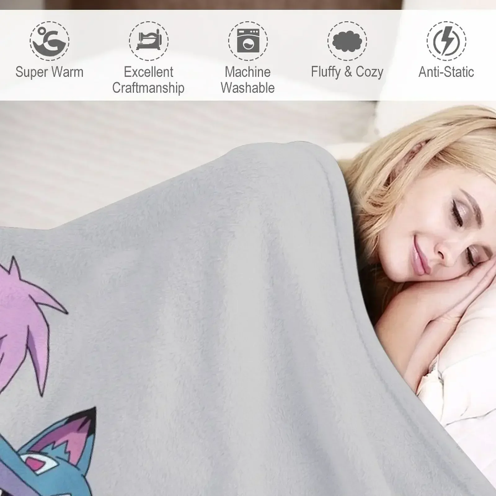 Kipo Wolf &amp Mandu - And The Age Of Wonderbeasts Пледы Фланелевые тяжелые одеяла для сна Одеяла