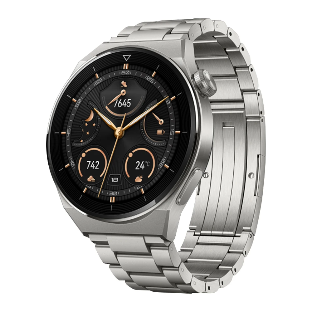 

Ремешок из титана для Huawei Watch GT3 Pro, металлический браслет для наручных часов HUAWEI GT2 46 мм/GT 2e/GT2 Watch 3, 22 мм