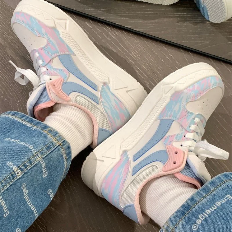 SHANPA Colorful Casual Shoes for Women 2023 Summer New Students All-match Original Korean Fashion Sneakers Zapatillas Mujer