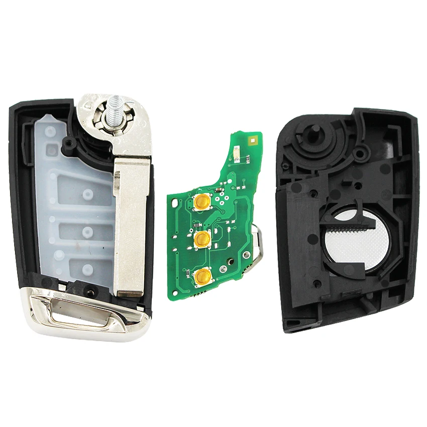 3-кнопочный дистанционный ключ от автомобиля 433 МГц ID48 чип MQB Sytem для Golf MK7 Skoda Octavia A7