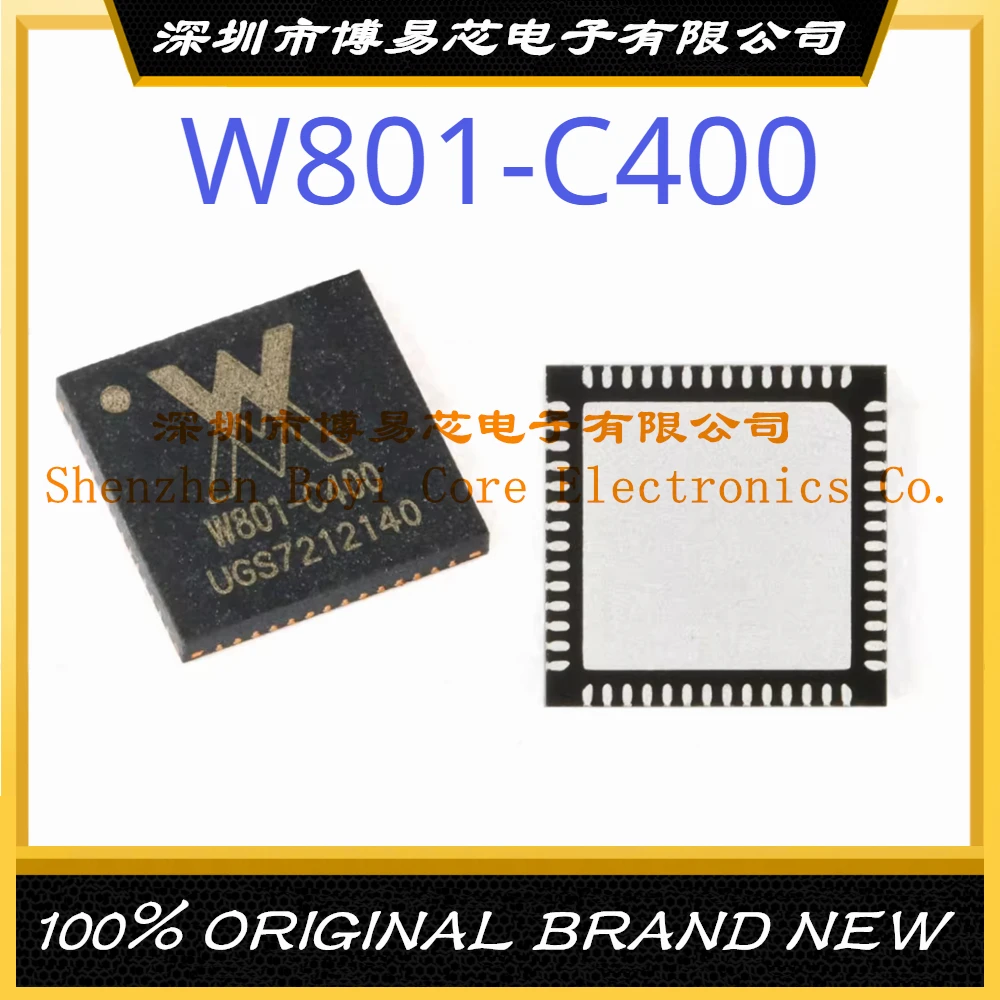 W801-C400 Φ 32-битный WiFi Bluetooth двойной режим SOC Chip (MCU/MPU/SOC) IC Chip W801-C400 Φ 32-битный WiFi Bluetooth двойной режим SOC Chip (MCU/MPU/SOC) IC Chip