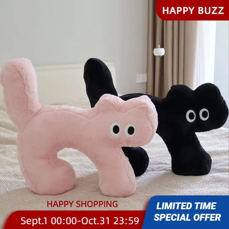 

Kawaii Cat Cushion Soft Scare Throw Pillows Office Sleeping Car Neck Rest Sofa Decorative Supplies Home Decor Halloween Gift