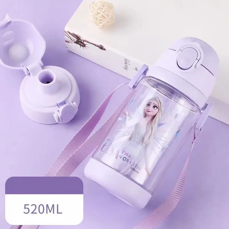 

Бутылки для воды пластиковые большого объема с героями мультфильма «Холодное сердце», 520 мл