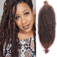 spring afro twist crochet hair synthetic braids marley hair extensions soft locs braiding hair bulk for african women